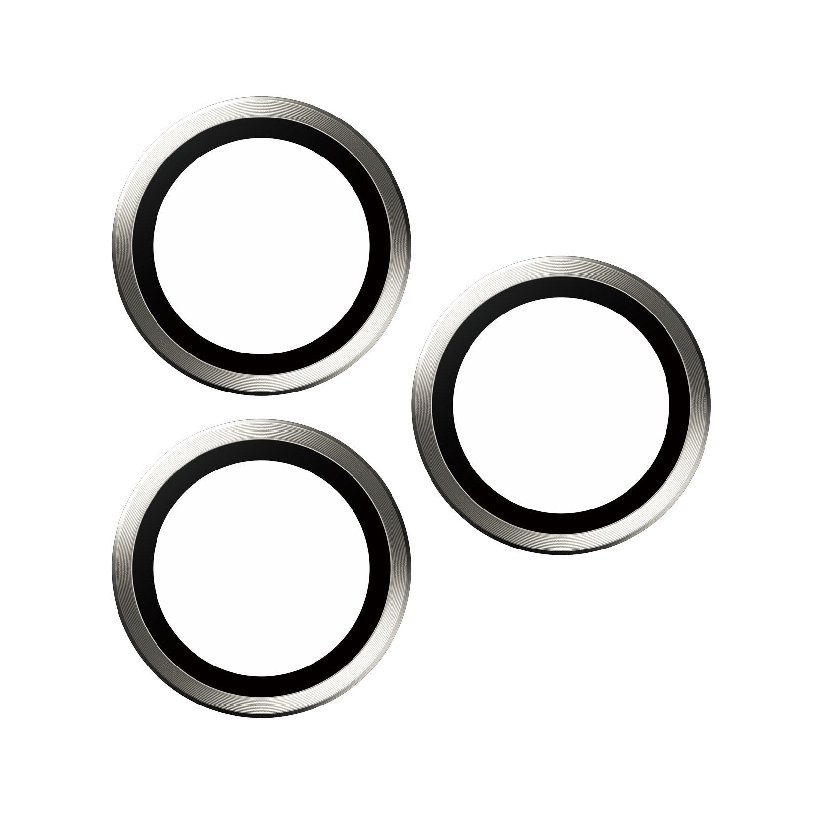 PanzerGlass® Hoops® Weißes Metall Kameraschutz iPhone 15 Pro | 15 Pro Max